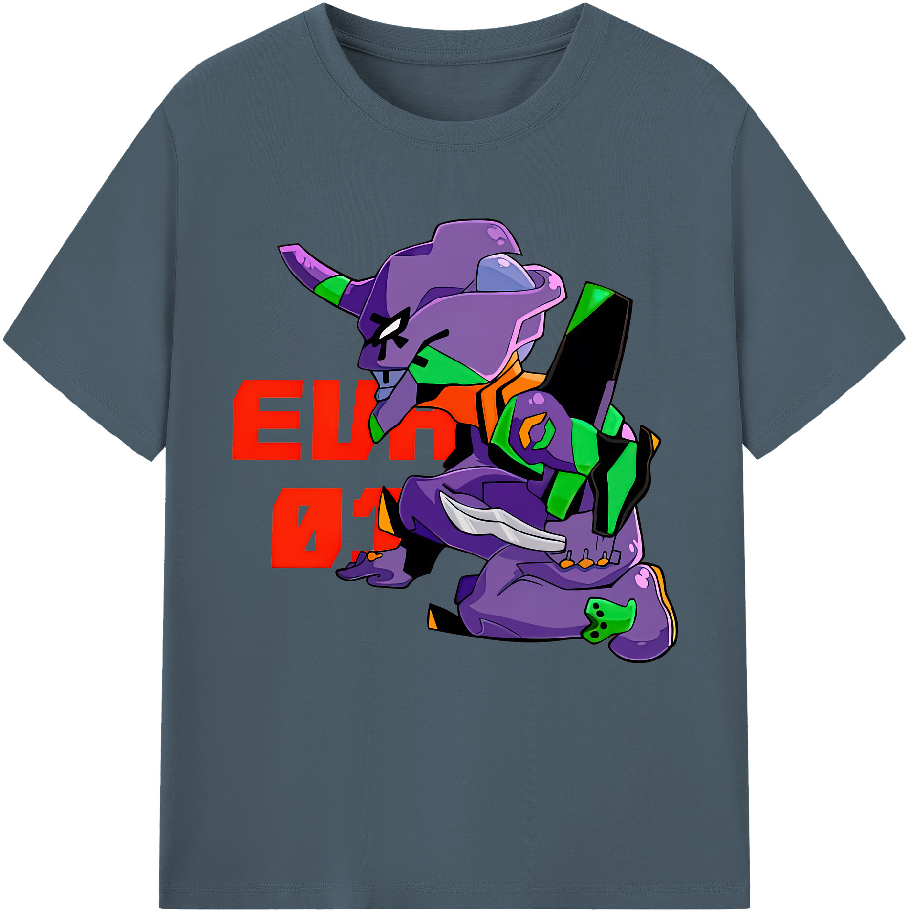 （画像用） EVA 新世紀エヴァンゲリオン 綿100％半袖Tシャツ（フロントプリント）